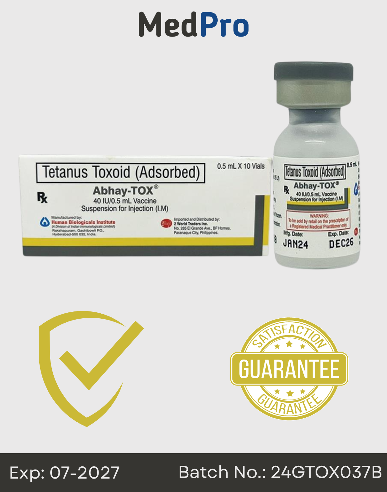 Abhay-Tox – Tetanus Toxoid Vaccine (TT)