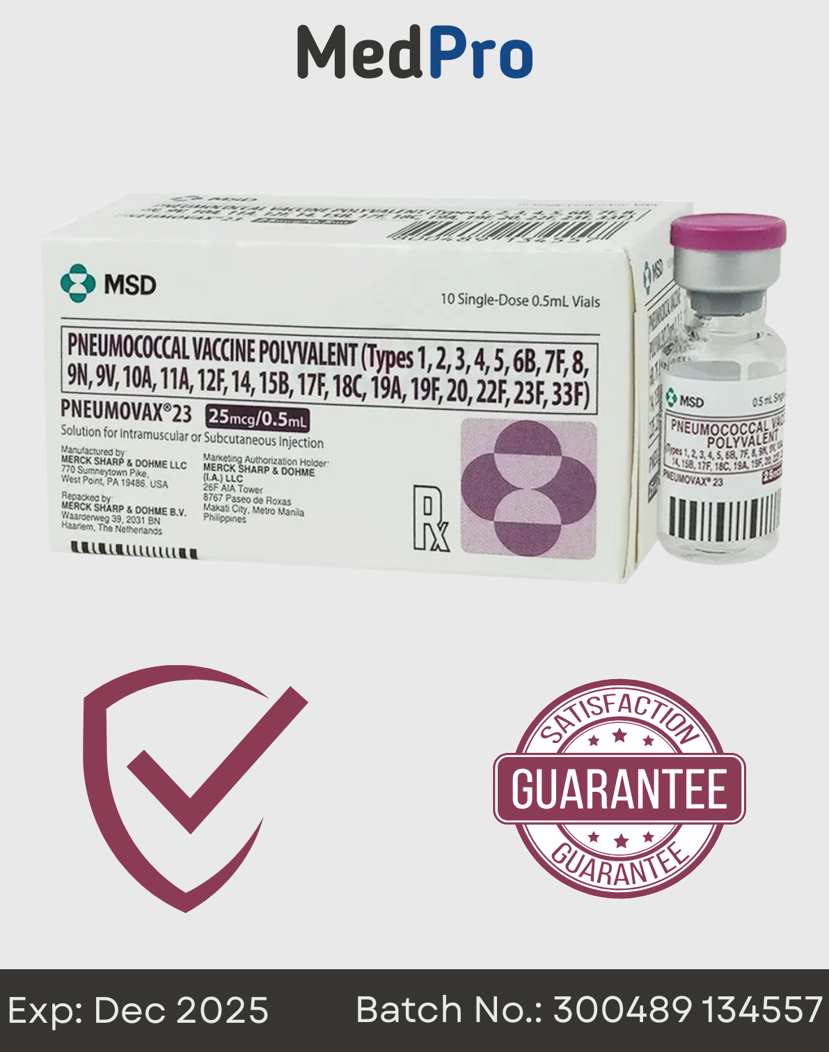 Pneumovax 23 – Pneumococcal Polysaccharide Vaccine (25 mcg/0.5 mL)