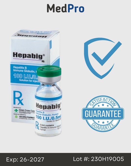 Hepabig - Hepatitis B Immune Globulin, 100 I.U./0.5ml
