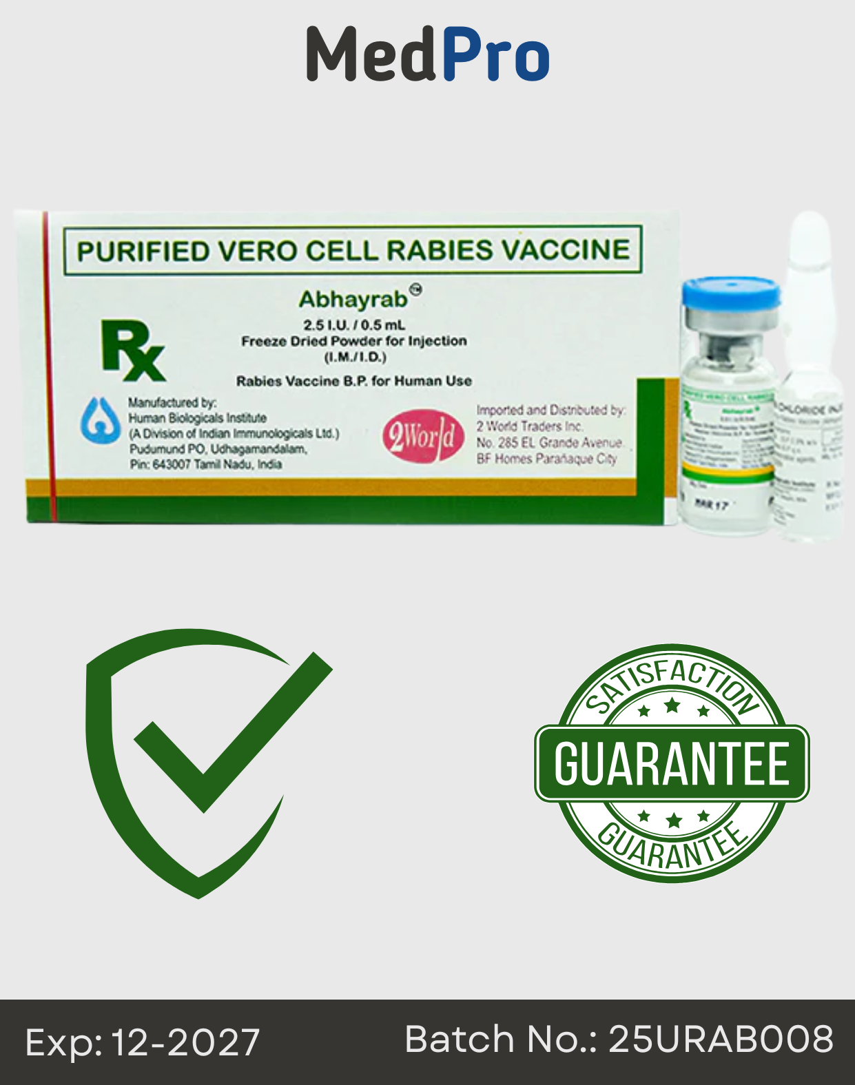 AbhayRab 2 World – WHO-Standard Rabies Vaccine