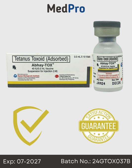 Abhay-Tox – Tetanus Toxoid Vaccine (TT)