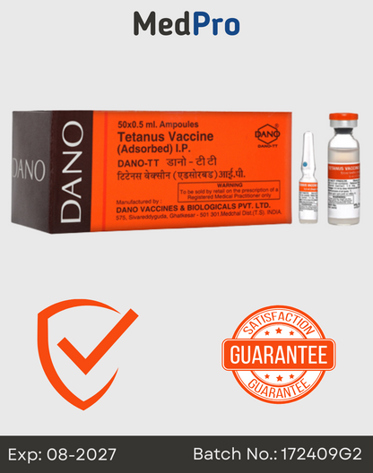 Dano TT – Tetanus Toxoid Adsorbed Vaccine (I.P.)