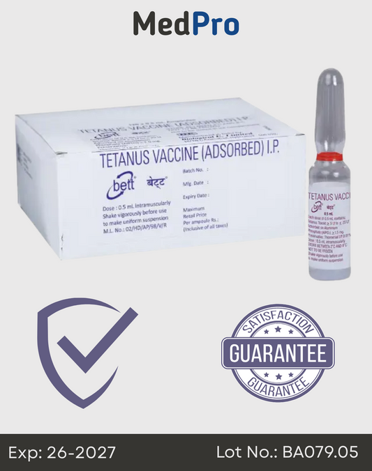 Bett Tetanus Vaccine – Toxoid Injection