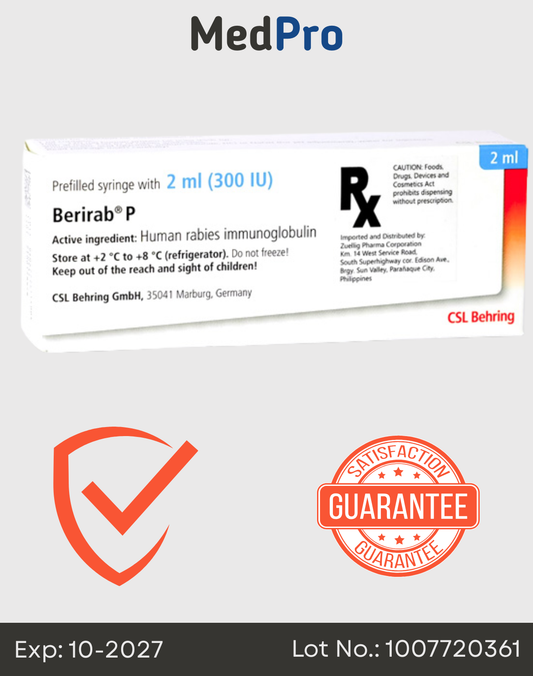 Berirab P – Human Rabies Immunoglobulin 2 mL