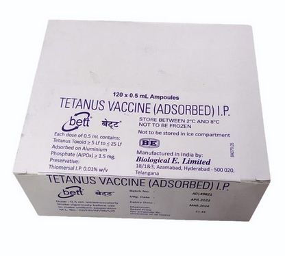 Bett Tetanus Vaccine – Toxoid Injection