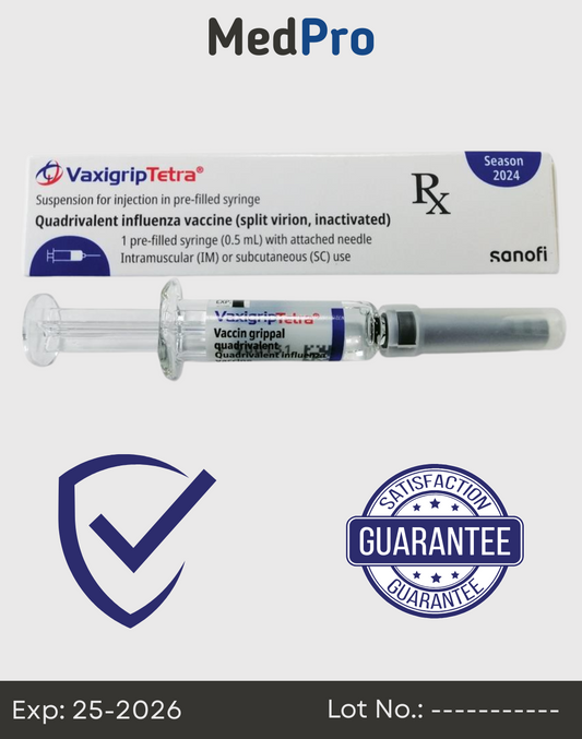 Vaxigrip Tetra 2025 – Quadrivalent Influenza Vaccine (0.5 mL Syringe, Needle-Free)