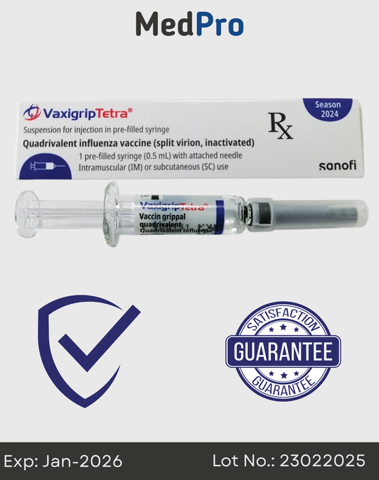 Vaxigrip Tetra 2025 – Quadrivalent Influenza Vaccine (0.5 mL Syringe, Needle-Free)